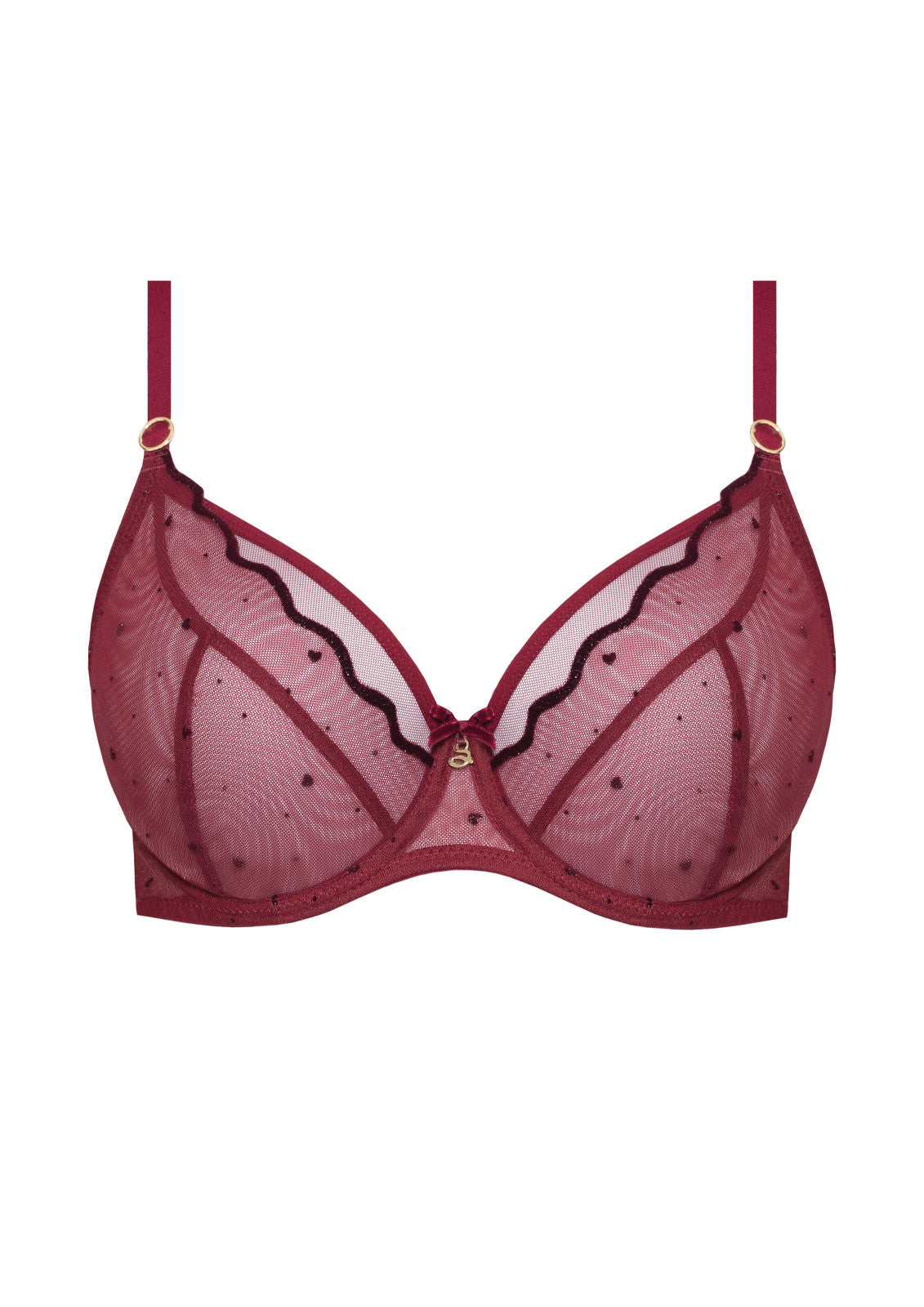 Melania Balconette Bra - Cabernet