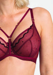 Melania Balconette Bra - Cabernet