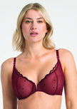 Melania Plunge Bra - Cabernet