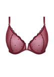 Melania Plunge Bra - Cabernet