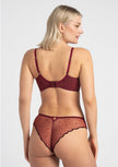 Melania Plunge Bra - Cabernet