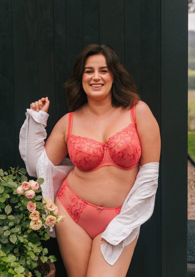 Perla Full Cup Bra - Soft Coral