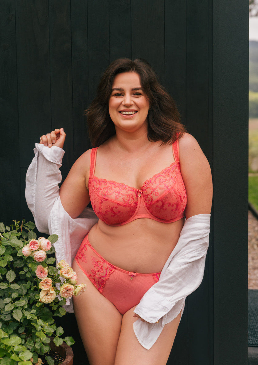 Perla Full Cup Bra - Soft Coral