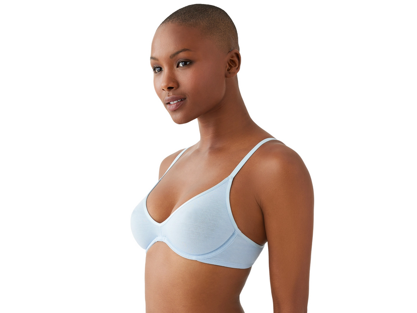 Cotton To a Tee Scoop UW Bra - Dream Blue