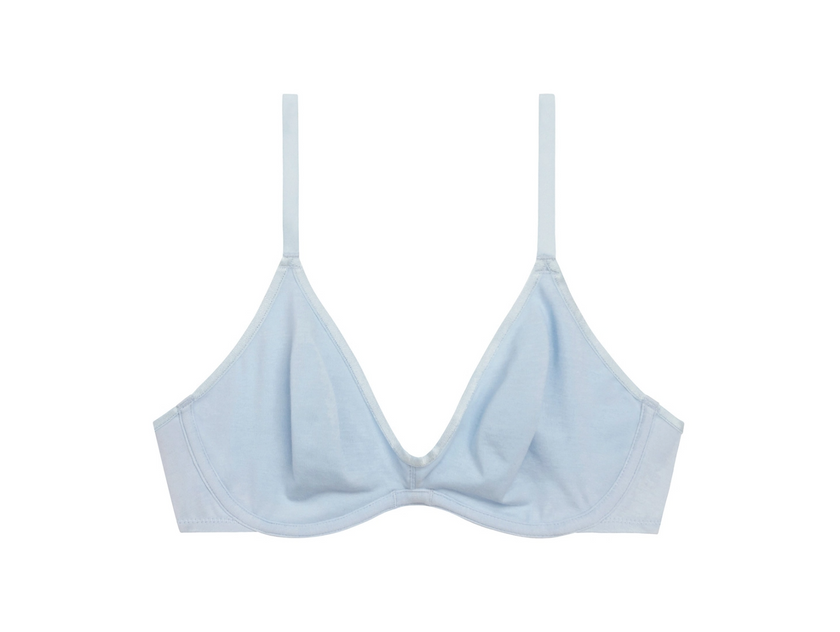 Cotton To a Tee Scoop UW Bra - Dream Blue