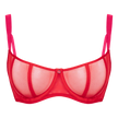 Elementary Balcony Bra - Red/Pink