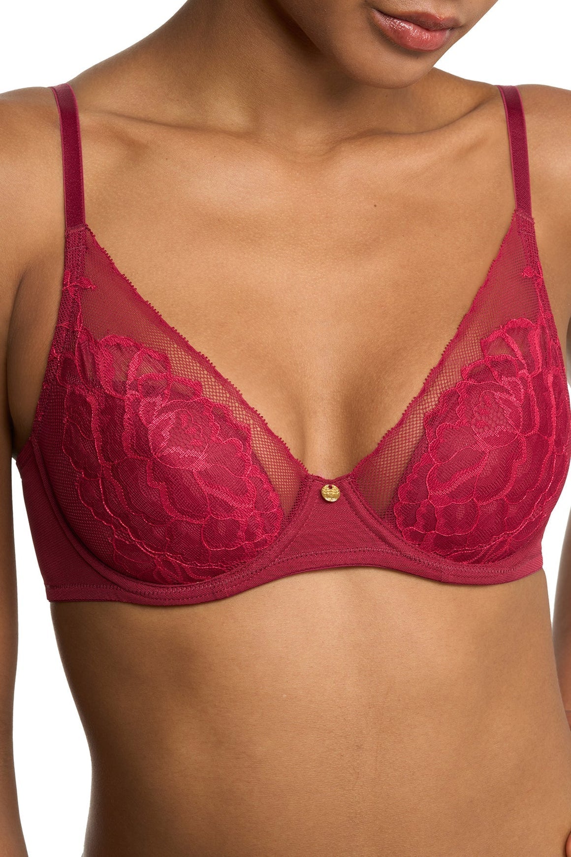 Flora Contour Bra - Dark Red/Bonfire