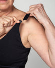 Front Closure Post Surgical Bra - Black