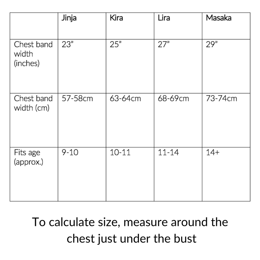 Girls' organic cotton bralette - light pink