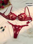Lace Lingerie Set – Embroidered Bra & Panty