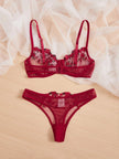 Lace Lingerie Set – Embroidered Bra & Panty