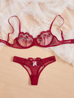 Lace Lingerie Set – Embroidered Bra & Panty