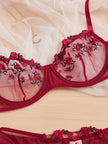 Lace Lingerie Set – Embroidered Bra & Panty