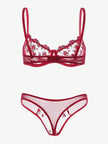 Lace Lingerie Set – Embroidered Bra & Panty