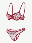 Lace Lingerie Set – Embroidered Bra & Panty