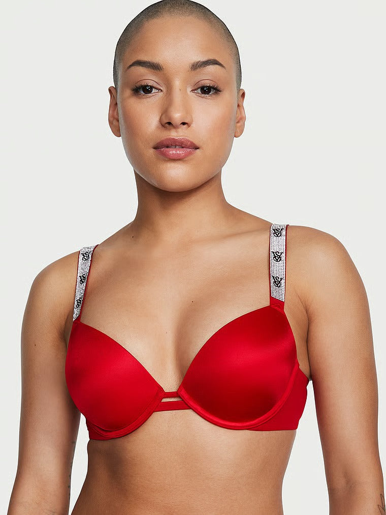 Cherry Pop Embroidery Push-Up Bra