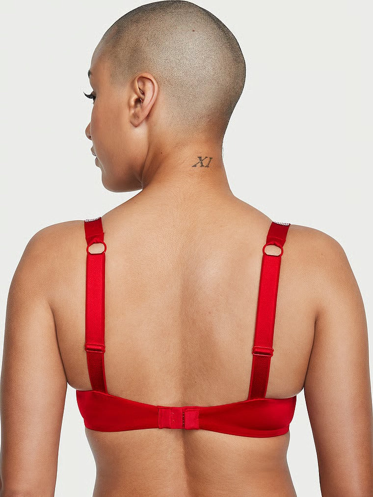 Cherry Pop Embroidery Push-Up Bra