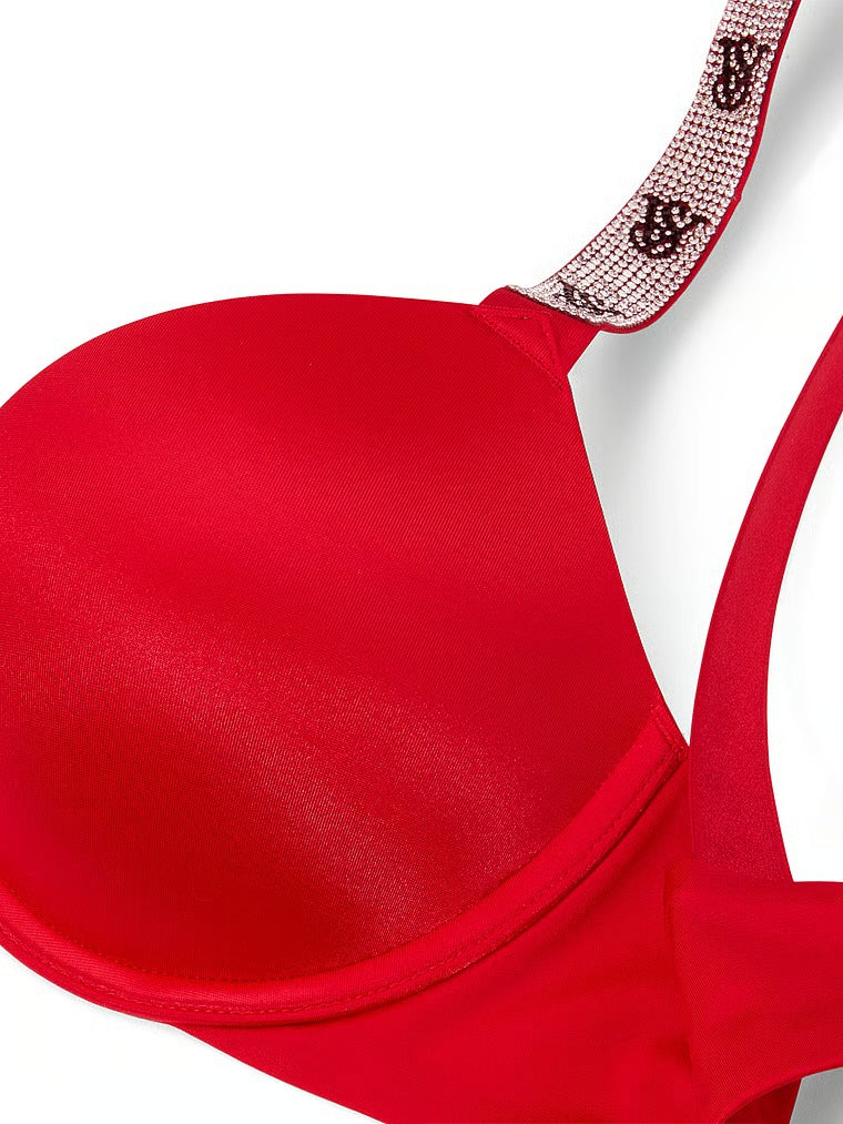Cherry Pop Embroidery Push-Up Bra