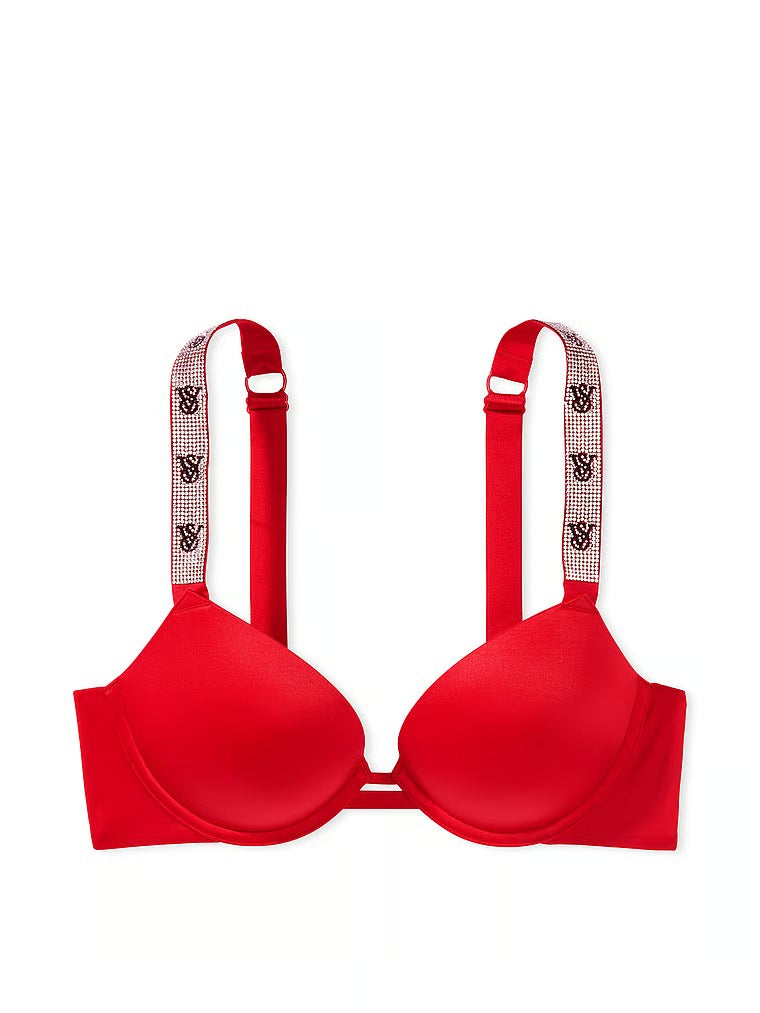 Cherry Pop Embroidery Push-Up Bra