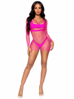 Fishnet Bodystocking Mini Dress