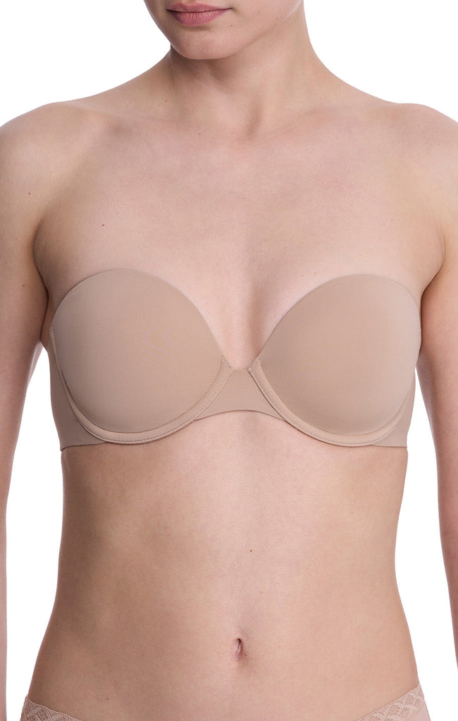 Minimal Strapless Contour Bra - Cafe