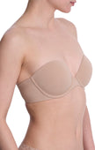 Minimal Strapless Contour Bra - Cafe