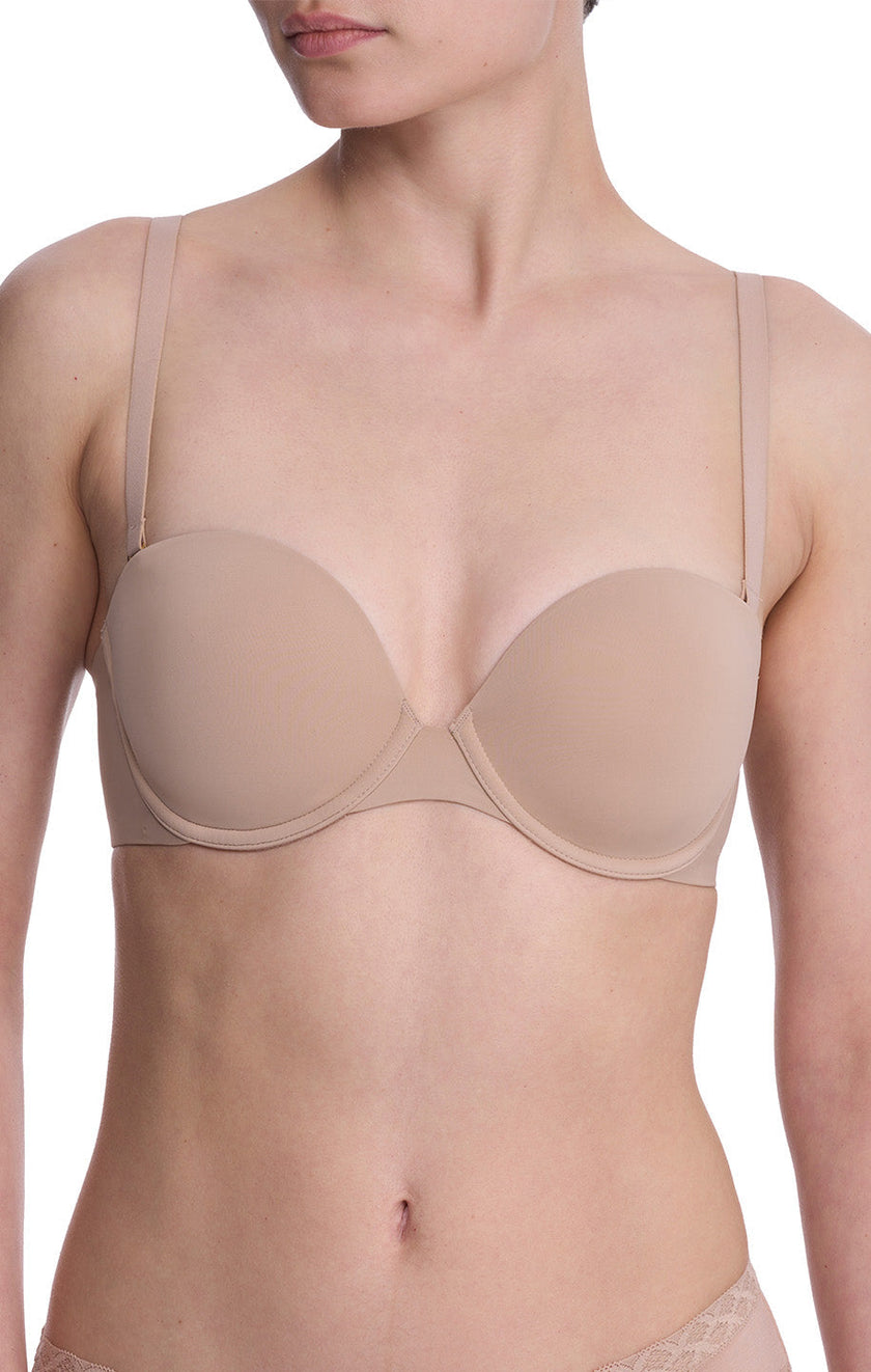 Minimal Strapless Contour Bra - Cafe