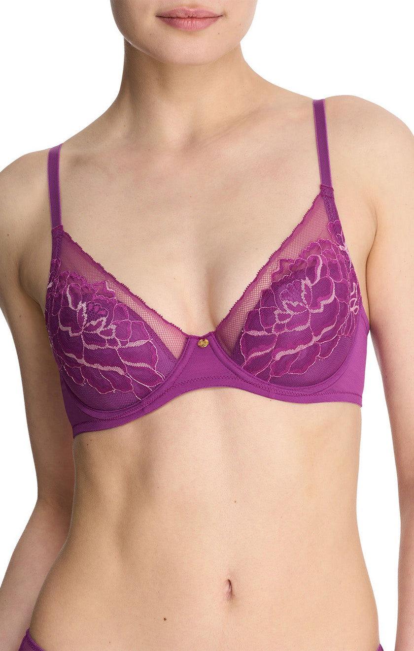 Flora Contour Bra - Bright Grape/Soft Blush