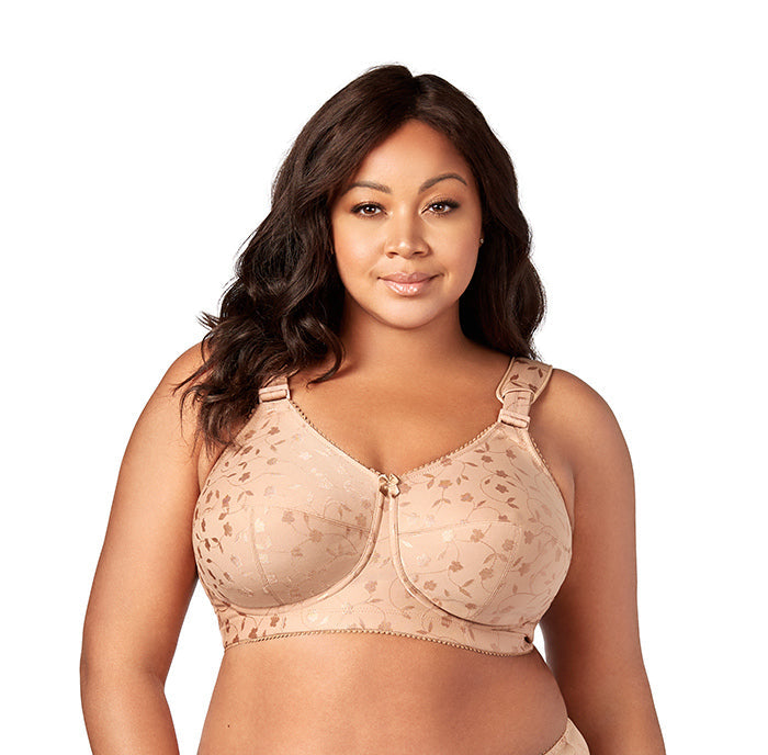 Jaquard Softcup Wireless Bra - Mocha