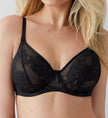 Full Bloom Underwire Bra - Black