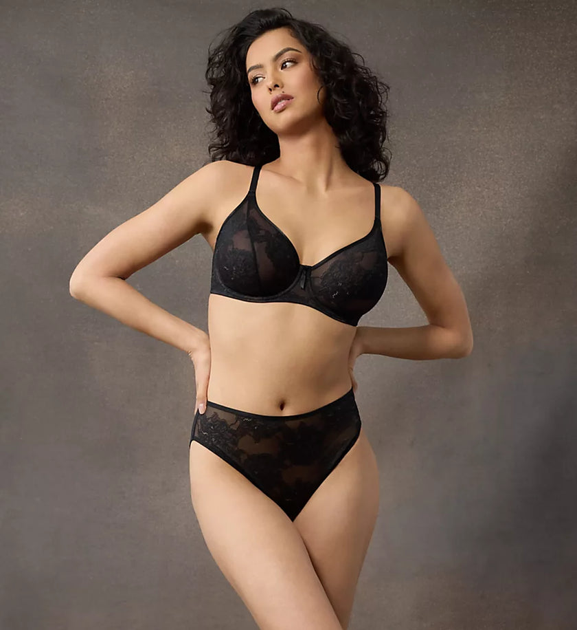 Full Bloom Underwire Bra - Black