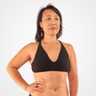 Women's organic cotton bralette in black