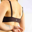 Women's organic cotton bralette in cocoa (dark nude)