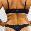 Women's organic cotton bralette in navy blue